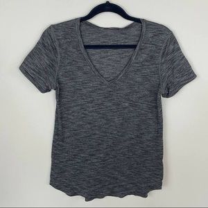 Lululemon gray V neck T shirt